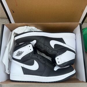 Nike Black and White High-Top OG Jordans